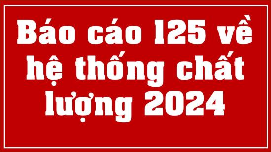 Báo cáo 125 về hệ thống chất lượng năm 2024
